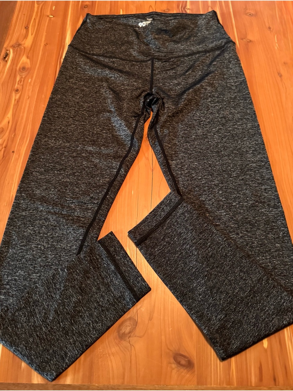 90 Degree Women's High-Waist Heathered Gray Active Leggings Size S